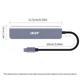Хаб Acer 6в1 HDMI/USB/PD100W Charging/USB3.0|microSD - зображення 4