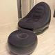 Надувне крісло Air Sofa з пуфом і насосом 116х88х83 см для дому дачі саду та відпочинку чорне - зображення 3