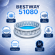 Дитячий надувний басейн Bestway 51080 «Космічний корабель» - зображення 4