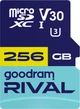 Карта памʼяті Goodram Rival M3AA Pro Gaming microSDXC 256GB UHS-I U3 V30 + SD адаптер (GGSM3AA-2560R12) - зображення 1