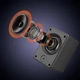Акустика для ПК Meetion MT-SP2011, Wired Meetion Speaker, AUX + USB, 3W * 2, RGB, black - изображение 7