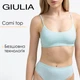 Бесшовный топ в рубчик на тонких бретелях Giulia CAMI TOP RIB S/M Green-mint, женский из микрофибры, повседневный - изображение 1