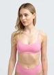 Бесшовный топ в рубчик на тонких бретелях Giulia CAMI TOP RIB L/XL Pink-rosa, женский из микрофибры, повседневный - изображение 2