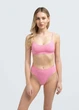 Бесшовный топ в рубчик на тонких бретелях Giulia CAMI TOP RIB L/XL Pink-rosa, женский из микрофибры, повседневный - изображение 5