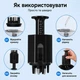 Аплікатор для інфузії шкіри голови з мірною шкалою для точного нанесення засобів (Чорний) - изображение 2