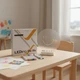 Светодиодный планер-ночник круглый LED доска для заметок + маркеры для рисования - изображение 2