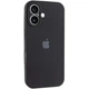 Чохол для iPhone 16 силіконовий Soft-touch Silicone Case Full Size with Frame (AA) Black - зображення 1