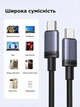 Кабель зарядний Ugreen USB Type-C to Type-C PD 240W Fast Charging з E-Marker 1 м Grey (L532) - зображення 3