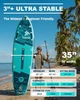 Надувна SUP дошка для плавання 335 см FLYPARK Ice Fog Emerald - изображение 7