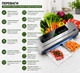 Побутовий вакуумний пакувальник Vacuum Sealer ніж-різак кухонний вакууматор для зберігання продуктів запайник пакетів для кухні б - зображення 2
