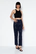 Вельветові штани Missguided з візерунком тай-дай Regular Fit Синій EU36 10208693 - изображение 4