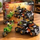 Блочный конструктор Ninjago 615+ деталей в коробке 50 см боевой внедорожник с мотоциклом и фигурками ниндзя MG859 - изображение 1