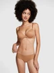 Бесшовные женские трусики чикини бразилиана Victoria's Secret PINK бежевые темные SNA40 размер L - изображение 3