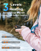 Аккумуляторные грелки для рук VIMWING N2 Черные: электрическая карманная грелка 2 шт с зарядным кейсом 14000 мАч, 3 уровня нагрева - изображение 5