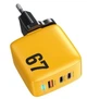 Зарядное устройство Veron TC-67 GaN PD 67W с тремя портами: 2×USB-C + USB-A - изображение 6