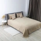 Покривало ТЕП "VELOUR" Золотий беж/Ромб круглий, 150x210 - изображение 3