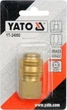 Быстросъёмное пневматическое соединение YATO, латунное, 1/4" × 1/4" - изображение 2