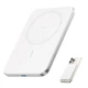 Повербанк Anker Nano MagGo Slim A1665 5000 mAh ультратонкий магнітний Qi2 MagSafe 20W White - зображення 2