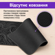 Большая игровая поверхность для мыши и клавиатуры, 800х300 мм, черная с прошитыми краями - изображение 5