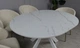 Стол Асти раскладной 1100/1400х1100х750 белый глянец белые ноги - изображение 9