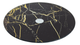 Тортівниця Viva Marble Black 30см скляна, поворотна низька - изображение 1