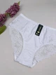 Сліпи з квітковим мереживом 7219, XXL (ОС 110-120), Білий - зображення 2