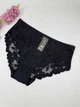 Слипы с цветочным кружевом 7219, XXL (ОБ 110-120), Чёрный - изображение 1