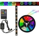 Светодиодная лента SMD 5050-RGB для подсветки телевизора 2м Разноцветная, Неоновая LED подсветка - изображение 2