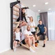 Спортивный уголок SportBaby Lux 14-220 (черный) с горкой и навесным оборудованием (SB-4222) - изображение 3