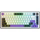 Клавіатура бездротова Hator Hellyberry HK75 wireless White-Violet - зображення 1