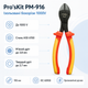 Бокорезы для точной резки провода Pro'sKit PM-916 190 мм сталь AISI 6150 46 HRC - изображение 2