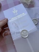 Приглашение на крещение для крестных в кальці 2 шт с перьем - изображение 3