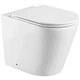 Унітаз підлоговий безбачковий конусна чаша система змиву TORNADO 1.0 з сидінням білий MIXXUS PREMIUM (00150291) - изображение 1