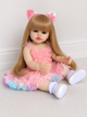 Реалістична Кукла Реборн 55 см повністю вінілова Doll Reborn Baby Born К0100312 - зображення 4