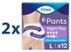 Набор подгузников-трусиков для взрослых Tena Pants Plus Night ночные Large 24 шт (7310361166653_1) - изображение 2