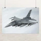 Постер Истребитель F-16 Fighting Falcon, военная авиация, A2 40×60 см (id0253) - изображение 1