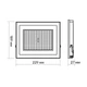LED прожектор 100W TITANUM с алюминиевым корпусом 8200Lm 6500K черный IP65 TLF1006 - изображение 5