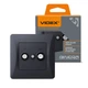 Розетка TV+SAT кінцева чорний графіт VIDEX BINERA VF-BNSK2TVSATE-BG - зображення 1