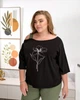 Жіночий костюм з принтом (футболка+брюки) Uaclothes 50-52 Чорний (like38519-189531358) - изображение 6
