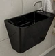 Умивальник VOLLE TEO 13-88-601black, чорний/глянсовий, підвісний, 50 см - изображение 3