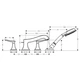 Змішувач для ванни HANSGROHE METROPOL CLASSIC 31441090, хром/золото, на борт ванни - изображение 2