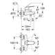 Змішувач для ванни GROHE EUROSMART COSMOPOLITAN 32831000, хром, настінний - изображение 2