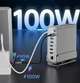 Хаб Док станция Deepfox-2521 15 в 1 с поворотной подставкой USB Type-C концентратор для ноутбука компьютера 15 портов - изображение 3