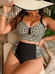 Купальник Plus Size с корректирующими плавками (TU9-7) Размер 4XL - изображение 3