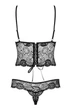 Боді Obsessive 46/48(L/XL) Чорний (101579) - зображення 3