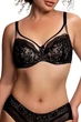 Бюстгальтер с уплотнённой чашкой Glora 85G Черный (120778) - изображение 3