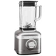Блендер KitchenAid Artisan K400 1,4 л 5KSB4026EMS зі скляним стаканом срібний медальйон - зображення 1