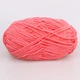 Candy-yarn Micro Velour, Детский розовый №38, микровелюр 40г/100м, плюшевая пряжа для вязания игрушек, амигуруми, пледов - изображение 3