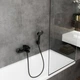 Змішувач для ванни HANSGROHE VERNIS BLEND 71440670, чорний/матовий, настінний - изображение 4