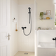 Змішувач для душу HANSGROHE REBRIS S, чорний/матовий, настінний - изображение 4